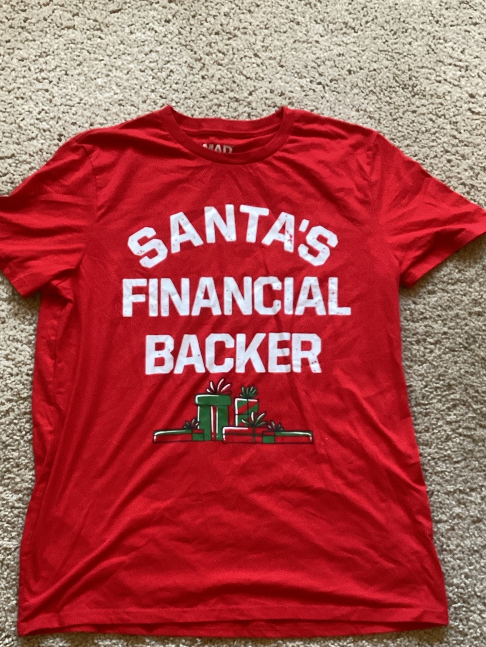Men's Red Graphic Tee